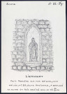 Liercourt : petit oratoire sur mur en briques, cour privée - (Reproduction interdite sans autorisation - © Claude Piette)