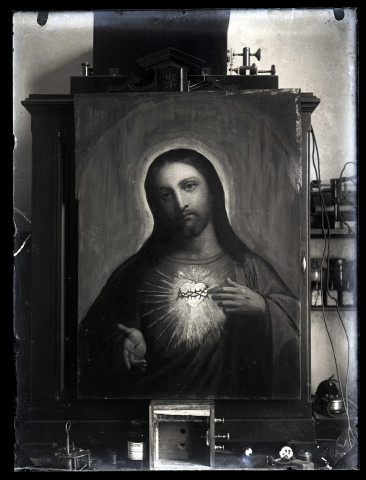 Portrait du Christ dans un laboratoire