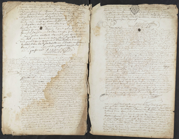 Maison de justice dite Conciergerie à Amiens. Registre d'écrou : 29 janvier 1790-18 novembre 1791 et 9 septembre 1808-28 avril 1809 feuillets 2-30. 1790 - 1809