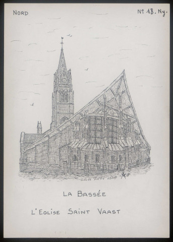 La Bassée (Nord) : église Saint-Vaast - (Reproduction interdite sans autorisation - © Claude Piette)