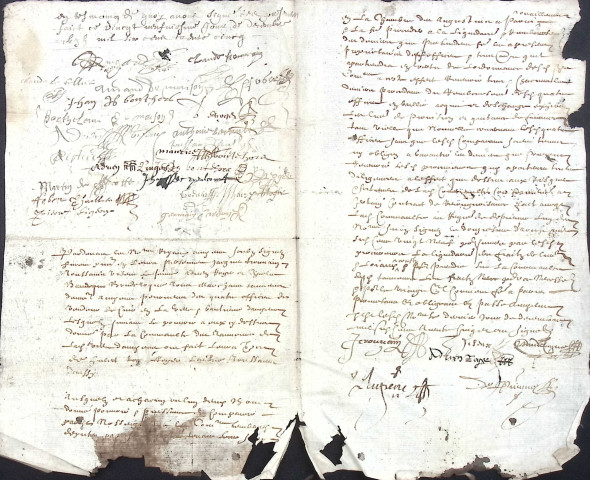 Etude de Me Philippe Depiennes à Amiens (étude n°1). Minutes de l'année 1635