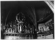 Eglise de Gisors (Eure) : détail de sculpture de l'autel de la Vierge