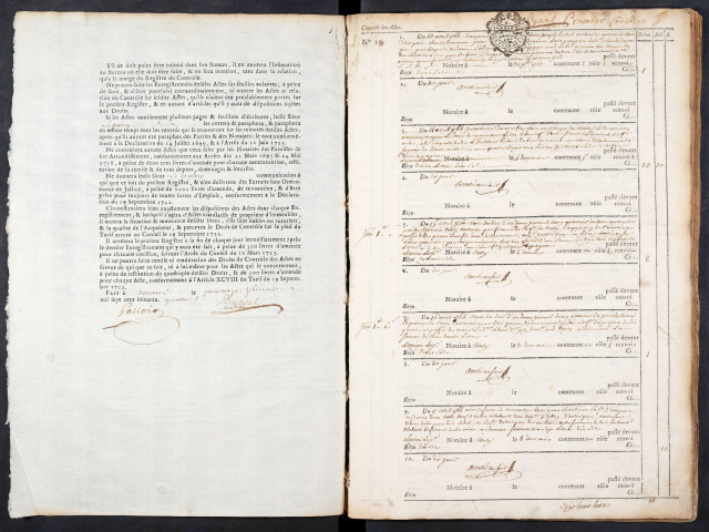 Contrôle des actes du bureau de Conty pour la période du 13 avril 1764 au 21 juin 1766