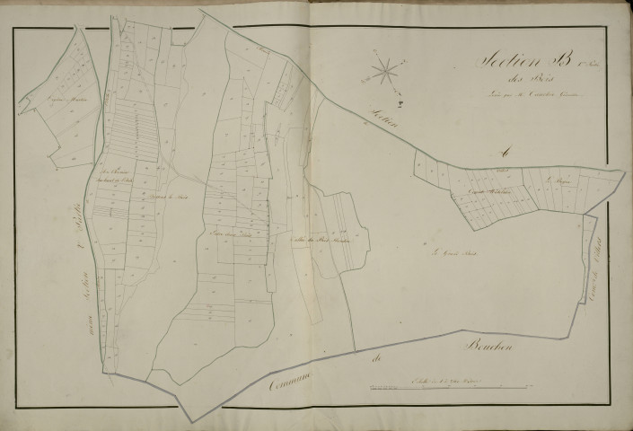 Plan du cadastre napoléonien - Long : Bois (Les), B1