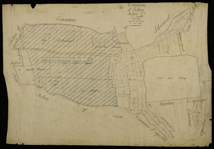 Plan du cadastre napoléonien - Ercheu : E2