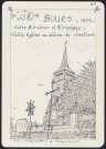 Soues entre Airaines et Picquigny : vieille église au milieu du cimetière - (Reproduction interdite sans autorisation - © Claude Piette)