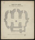 Pl. IX. Plan de la crypte de l'église de Pierrefonds