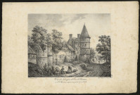 Vue du Donjon de Trie-Château ou J.J. Rousseau compose une partie de son Emile