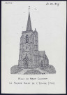 Ailly-le-Haut-Clocher : façade ouest de l'église - (Reproduction interdite sans autorisation - © Claude Piette)