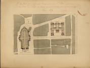 Plan du palais de justice d'Amiens et de ses abords