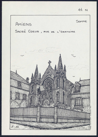 Amiens : Sacré-Cœur, rue de l'oratoire - (Reproduction interdite sans autorisation - © Claude Piette)