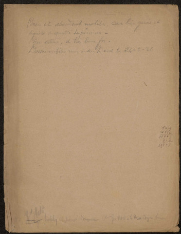 Ailly-sur-Noye. Demande d'indemnisation des dommages de guerre : dossier Sindely-Masse