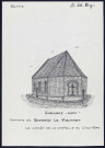 Quesnoy (commune de Quesnoy-le-Montant) : chevêt de la chapelle au cimetière - (Reproduction interdite sans autorisation - © Claude Piette)