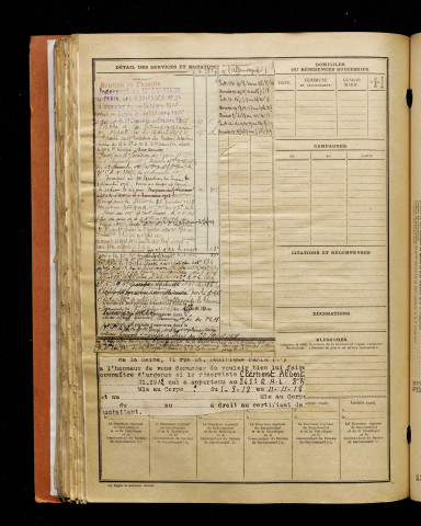 Clément, Albert Eugène Saint-ange, né le 15 février 1892 à Beaucamps-le-Vieux (Somme), classe 1912, matricule n° 683, Bureau de recrutement d'Amiens