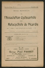 Revue mensuelle de l'association cyclecariste et motocycliste de Picardie - 2e année, numéro 13