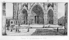 Parvis de la Cathédrale en 1858