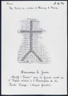 Beaucamps-le-Jeune : motif « croix » dans la façade ouest de l'église dédiée à l'Assomption de la Sainte-Vierge - (Reproduction interdite sans autorisation - © Claude Piette)