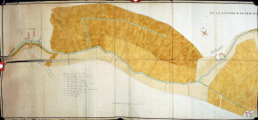 Plan de la rivière d'Authie depuis la sortie de Doullens jusqu'à Ampliez