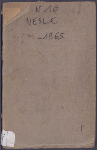 Table des successions et absences du bureau de Nesle