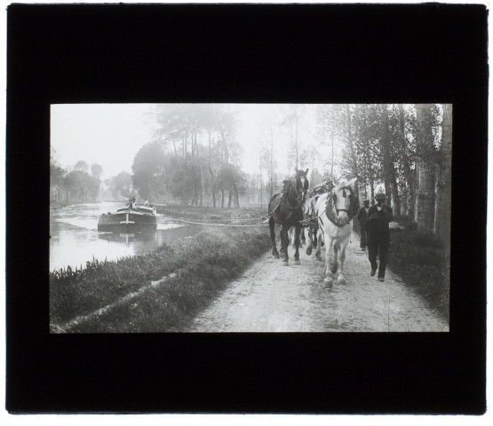 Chemin de halage à Dreuil - 1903