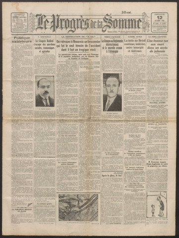 Le Progrès de la Somme, numéro 18671, 12 octobre 1930