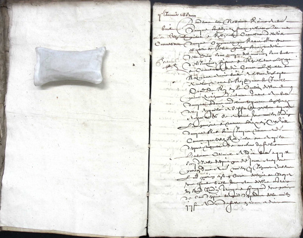 Etude de Me Antoine Ricard à Amiens (étude n°25). Minutes de l'année 1652