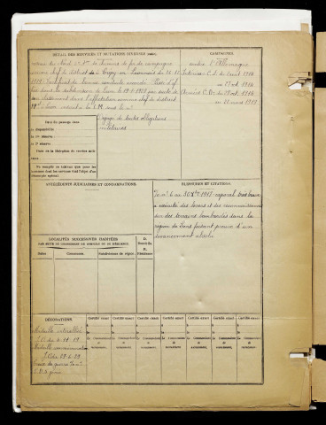 Vindre, Maurice Marius, né le 05 novembre 1885 à Amiens (Somme), classe 1905, matricule n° 925, Bureau de recrutement d'Amiens