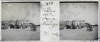 Cabines sur la plage de Boulogne