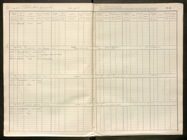 Répertoire des formalités hypothécaires, du 22/08/1945 au 23/02/1946, registre n° 416 (Péronne)