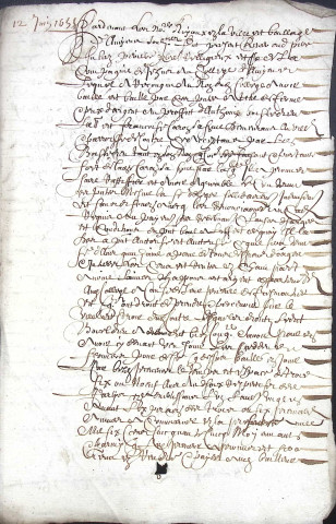 Etude de Me François Debacq à Amiens (étude n°7). Minutes des années 1655-1657