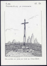 Amfreville-la-Campagne (Eure) : calvaire le long du mur du cimetière - (Reproduction interdite sans autorisation - © Claude Piette)