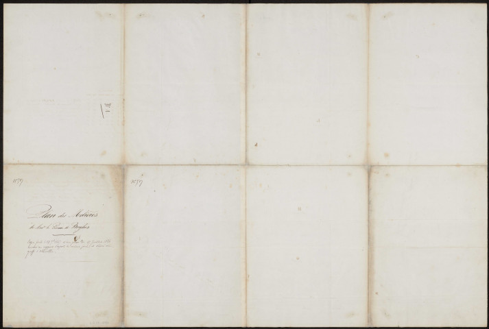 Saigneville. Plan des mollières de Mme la Princesse de Berghes : copie faite le 29 septembre 1847 d'un plan du 27 juillet 1826.