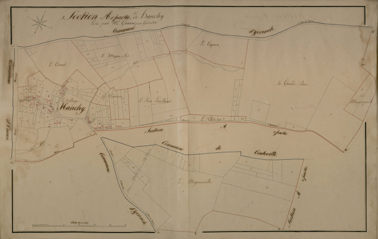 Plan du cadastre napoléonien - Coulonvillers : Hanchy, A1