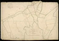 Plan du cadastre napoléonien - Esmery-Hallon : Saint-Nicolas ; Bois d'Offoy (Le) ; Bois d'Epeville (Le) ; Bois d'Esmery (Le) ; Bois de Bonneuil (Le), E1 et partie développée de E1