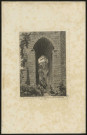 Vue de l'entrée d'un des souterrains du château de Pierrefonds, dans le valois