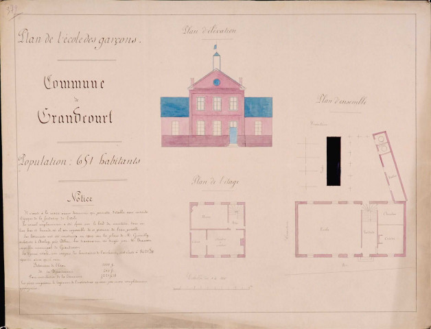 Plan de l'école des garçons