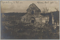EGLISE DE TRACY-LE-VAL. OFFEMONT. AVRIL 1917
