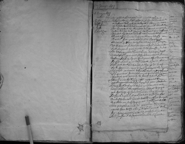 Etude de Me Pierre Trencart à Amiens (étude n°9). Minutes de l'année 1647