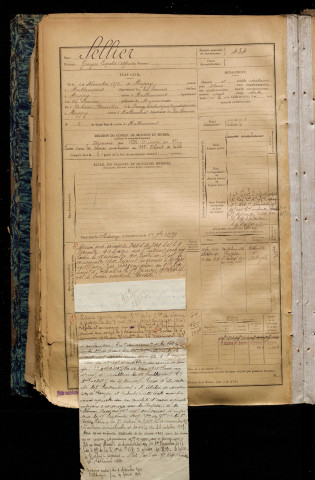 Sellier, Georges Léopold Alfred, né le 24 novembre 1875 à Huppy (Somme), classe 1895, matricule n° 434, Bureau de recrutement d'Abbeville