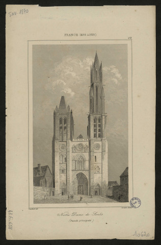 (France de 1498 à 1515). 474. Notre-Dame de Senlis (Façade principale)
