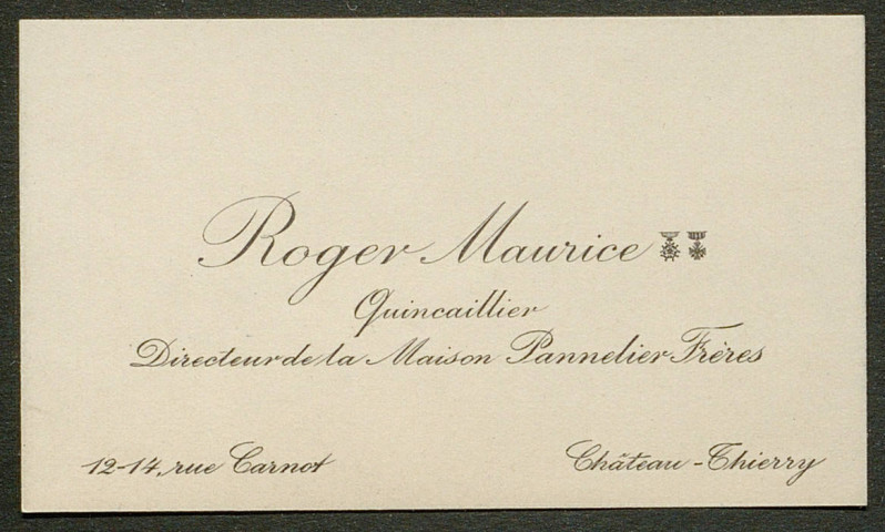 Témoignage de Roger, Maurice et correspondance avec Jacques Péricard