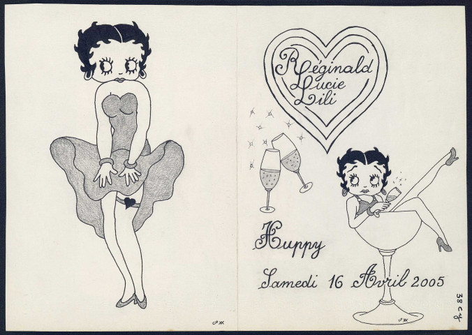 Huppy : menu de mariage - (Reproduction interdite sans autorisation - © Claude Piette)