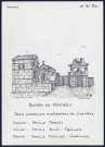 Domart-en-Ponthieu : trois chapelles funéraires au cimetière - (Reproduction interdite sans autorisation - © Claude Piette)
