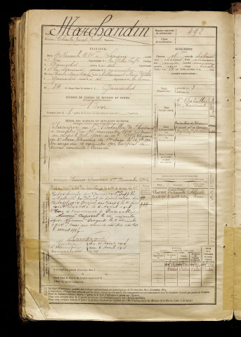 Marchandin, Charles Ernest Emile, né le 04 novembre 1880 à Longroy (Seine-Maritime), classe 1900, matricule n° 492, Bureau de recrutement d'Abbeville