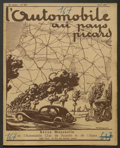 L'Automobile au Pays Picard. Revue mensuelle de l'Automobile-Club de Picardie et de l'Aisne, 335, août 1939