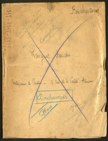 Bouchavesnes-Bergen. Demande d'indemnisation des dommages de guerre : dossier Longuet Sigismond