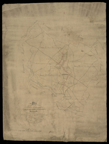 Plan du cadastre napoléonien - Andainville (Andainville) : tableau d'assemblage