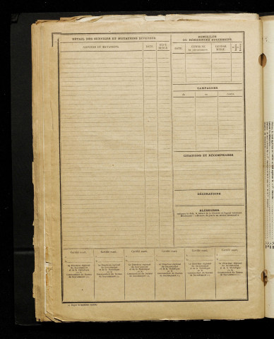 Inconnu, classe 1916, matricule n° 1559, Bureau de recrutement d'Amiens