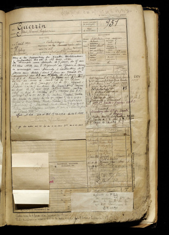 Guerrin, René Edmond Eugène, né le 07 août 1898 à Valenciennes (Nord), classe 1918, matricule n° 951, Bureau de recrutement d'Abbeville