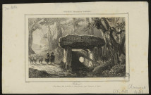 France. (Monuments druidiques). Dolmen à Trie-Château dans la garenne de Gomer-Fontaine, entre Chaumont et Gisors